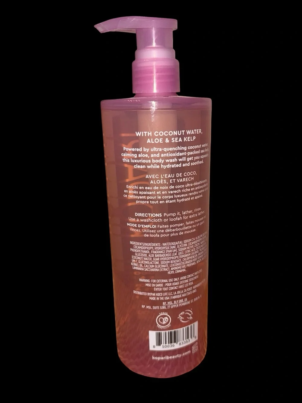 Kopari Jumbo Coconut Hydrating Body Wash with Aloe & Sea Kelp